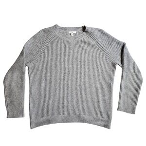 BP Nordstrom Womens Gray Ribbed Crewneck Raglan Sweater Size S BP453164MI HOL21